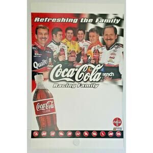 1999 Coca-Cola Racing Family Store Cardboard Display Sign Rare Dale Earnhardt
